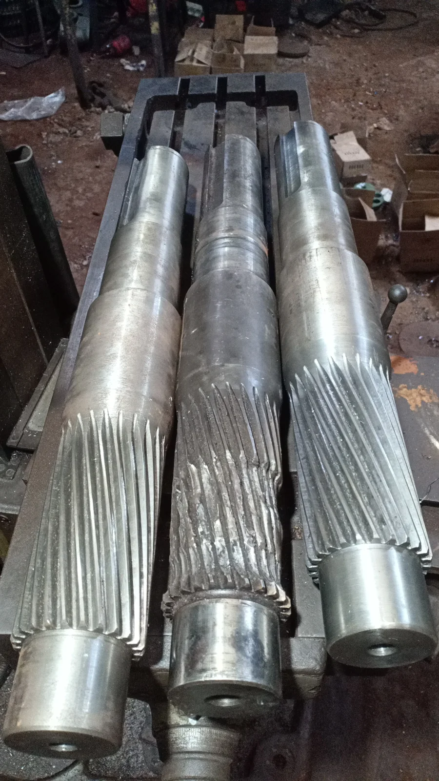 Shaft, Keyway & Bushing — contoh hasil pekerjaan